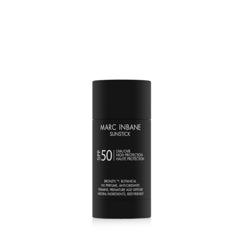 Marc Inbane Charcoal Black Sunstick SPF50 een lipgloss uitziend stiftje met daarin sunblock met factor 50 in verschillende kleurtjes